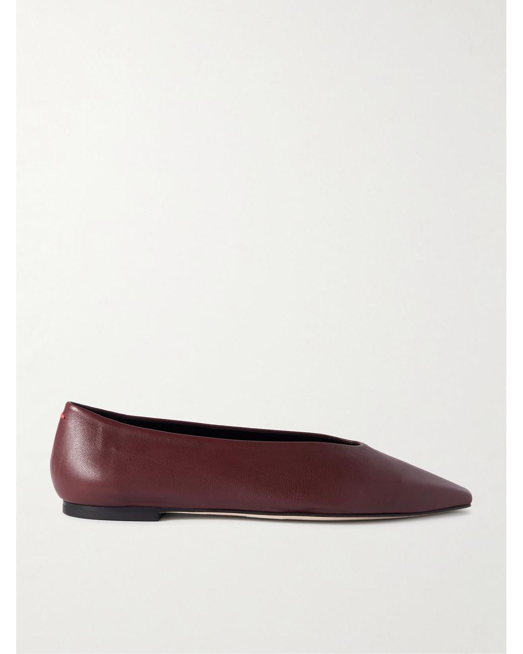 Aeyde Brown Betty Leather Ballet Flats