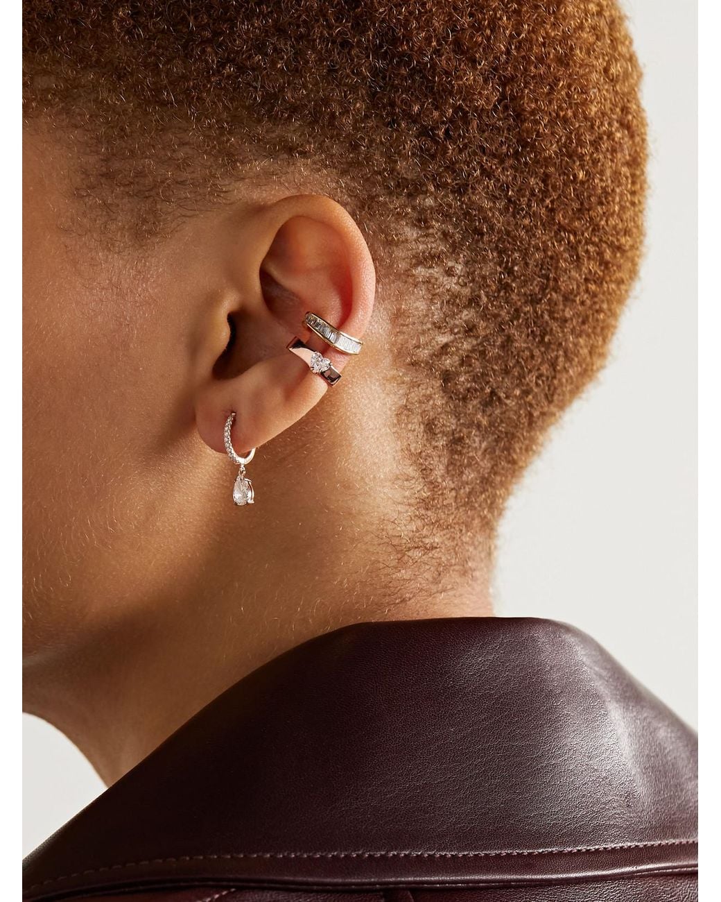 Anita Ko Natural 18-Karat Rose Diamond Ear Cuff