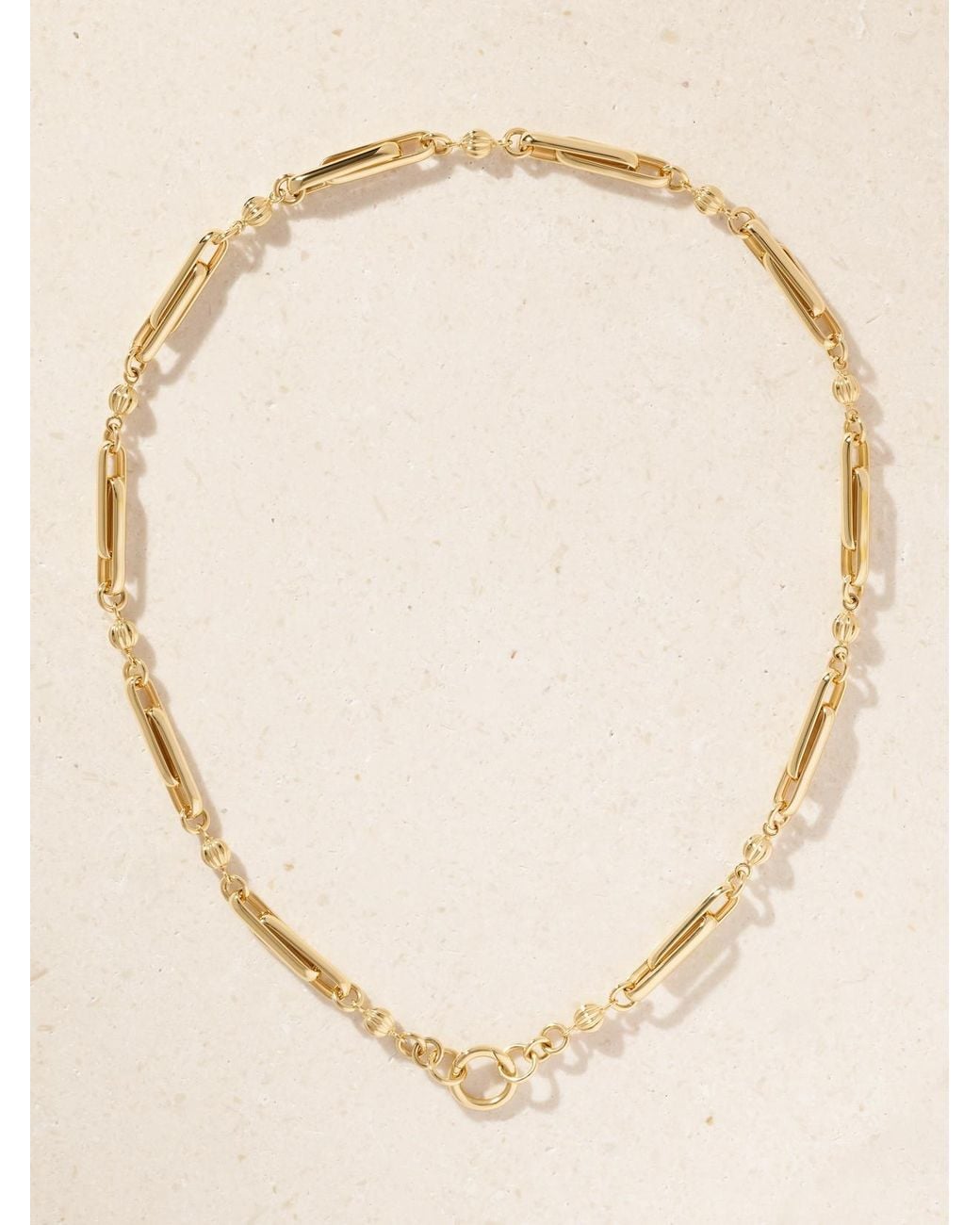 Lucy Delius Natural Stirrup 14-Karat Necklace