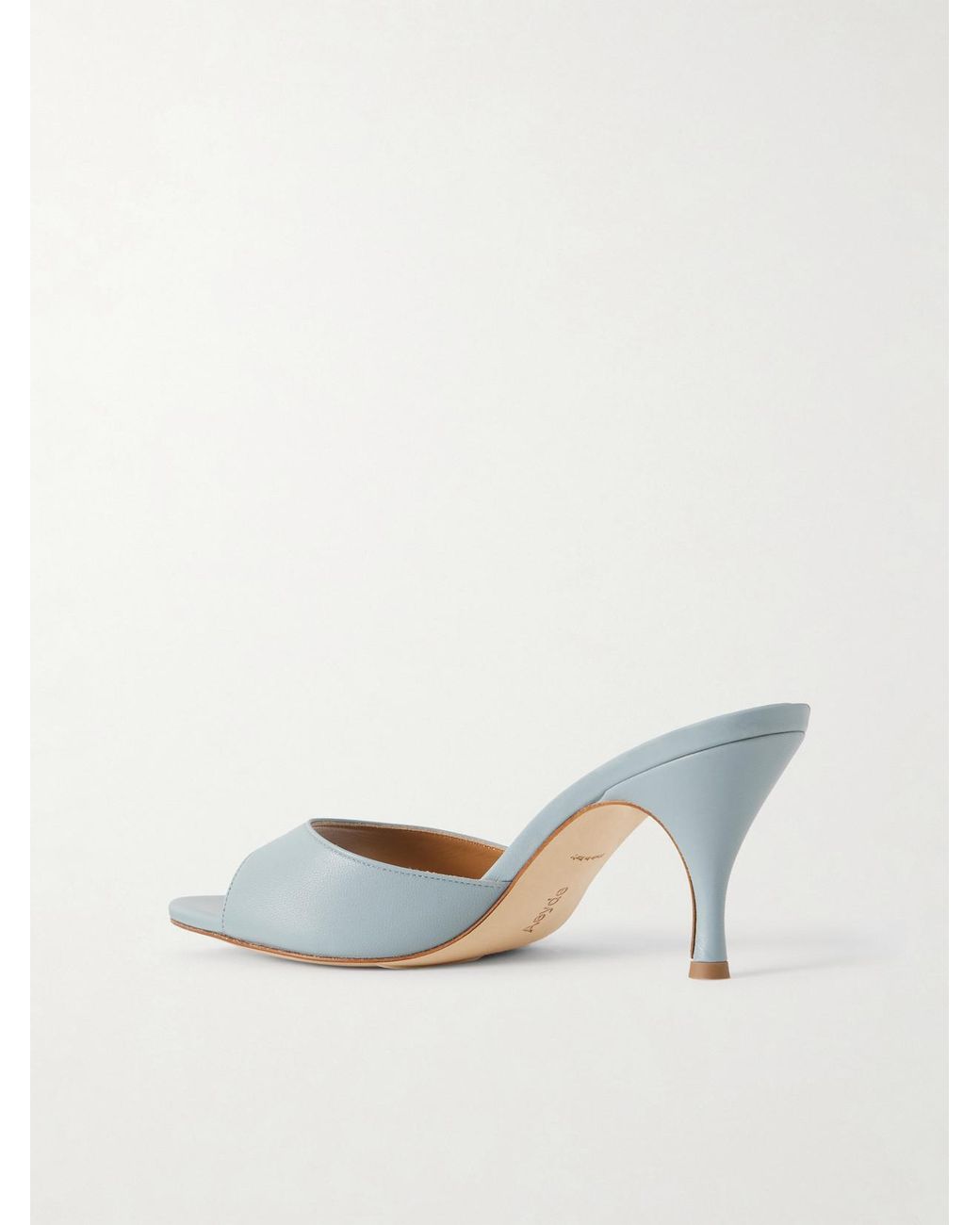 Aeyde Blue Samia Leather Mules