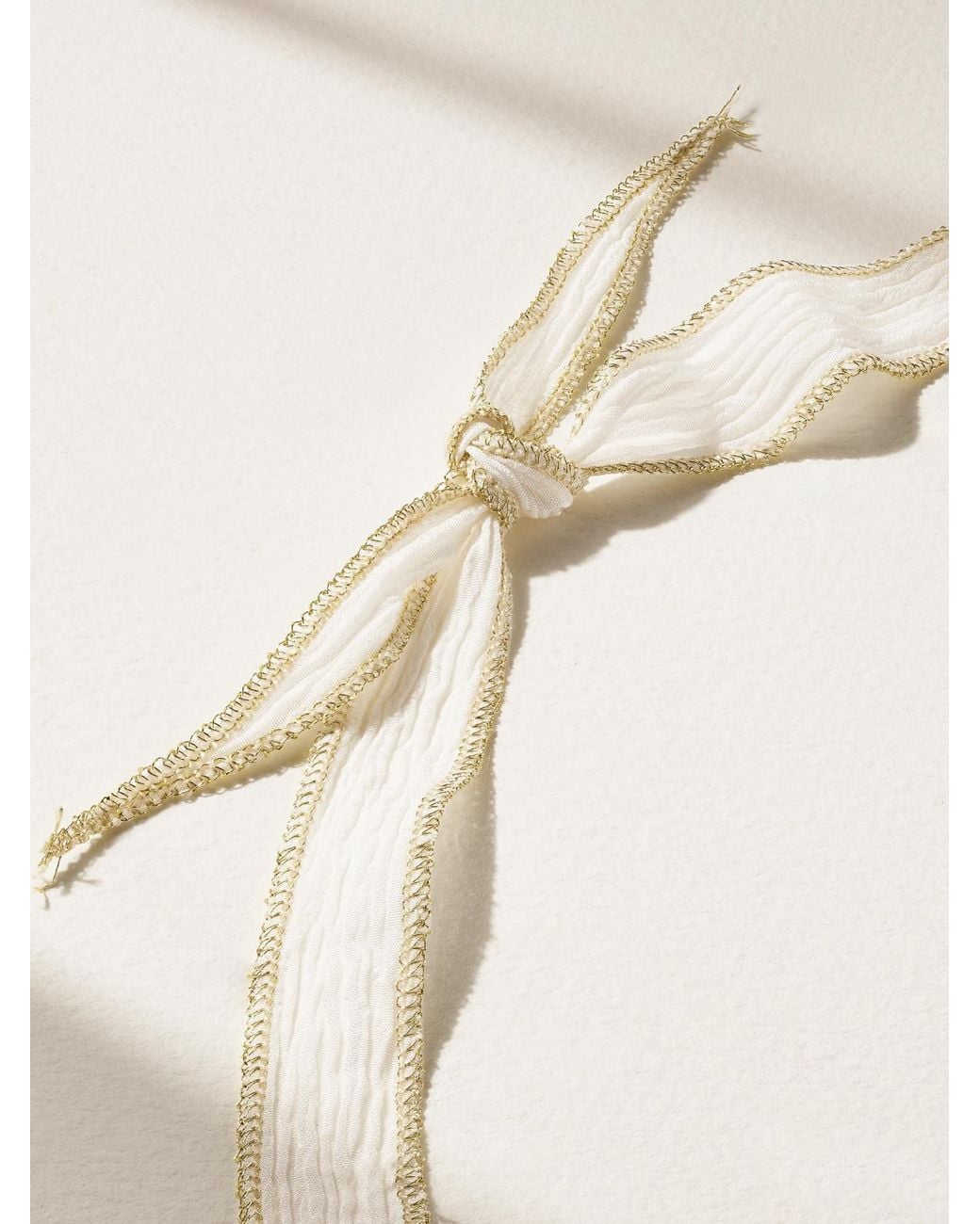 Mizuki Natural 14-Karat, Diamond And Crepon Necklace