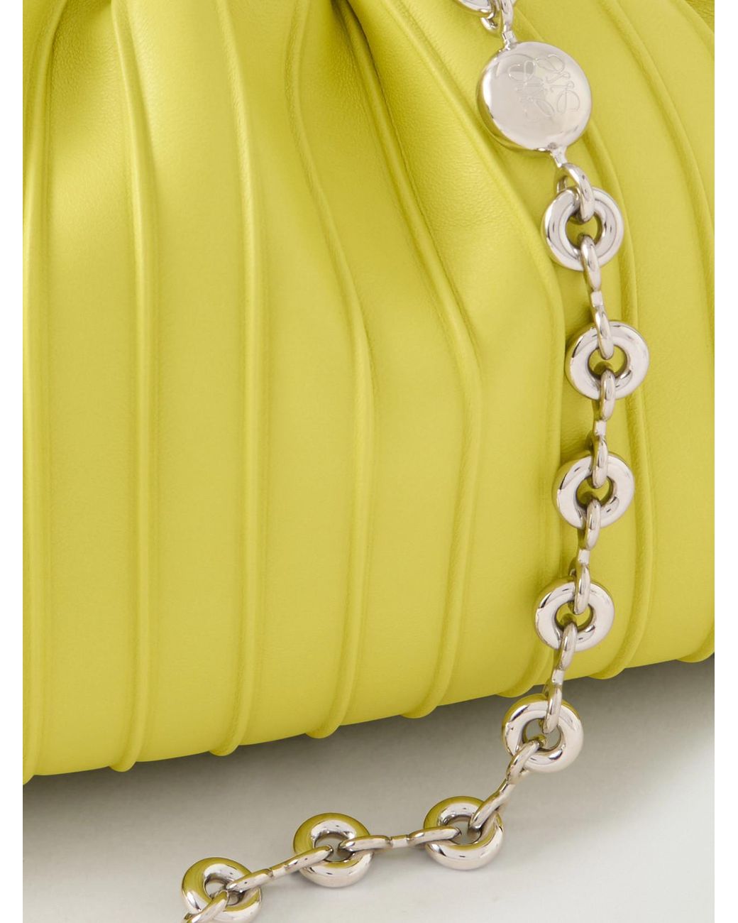 Loewe Yellow Flamenco Mini Leather Shoulder Bag