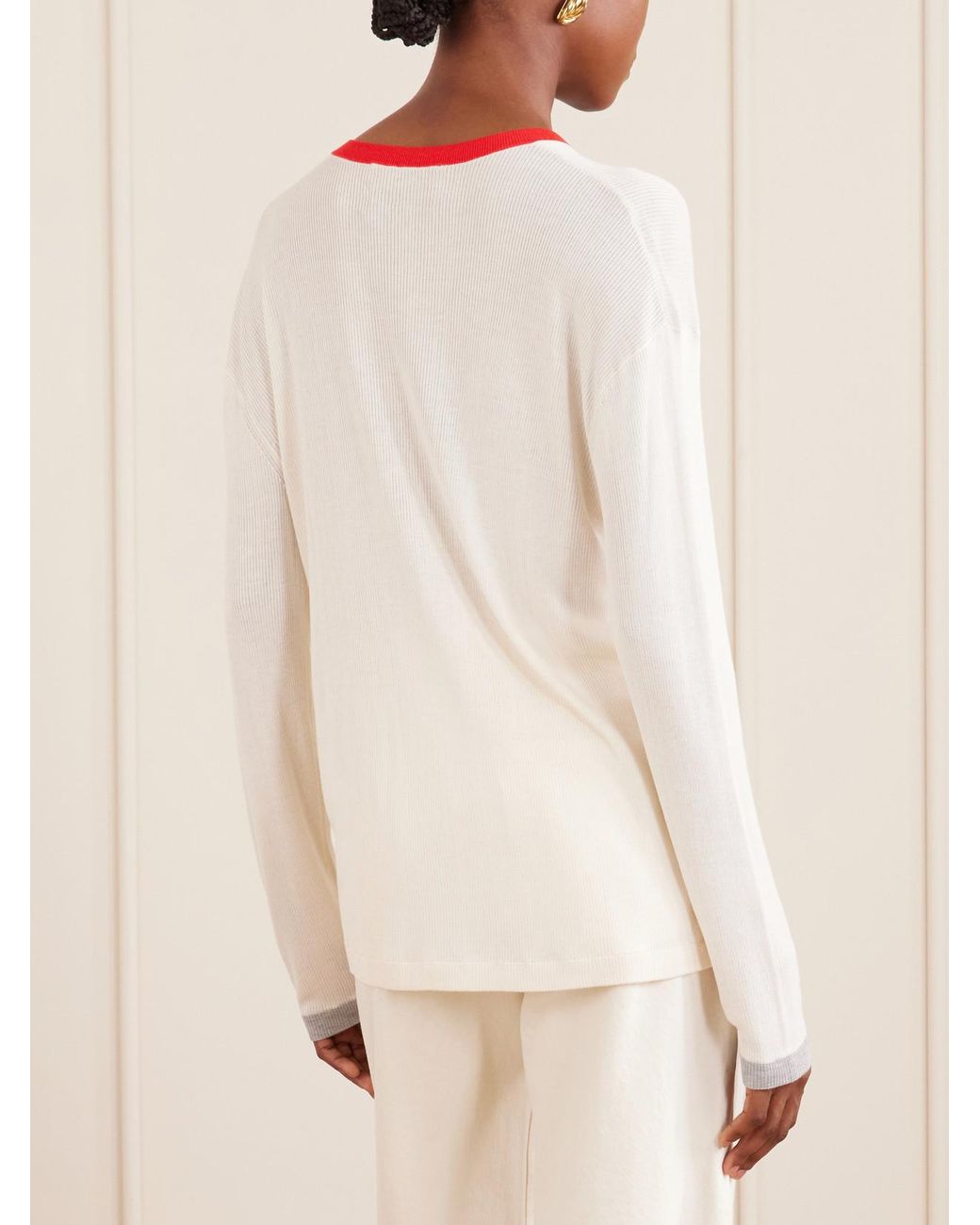 Twp Natural Ribbed Jersey T-Shirt