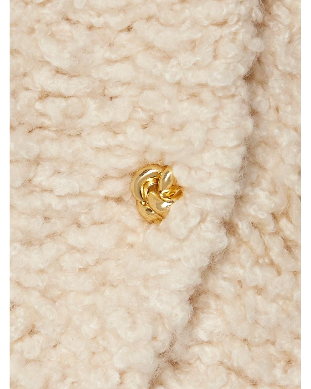 FRAME Natural The Shag Cropped Knitted Cardigan