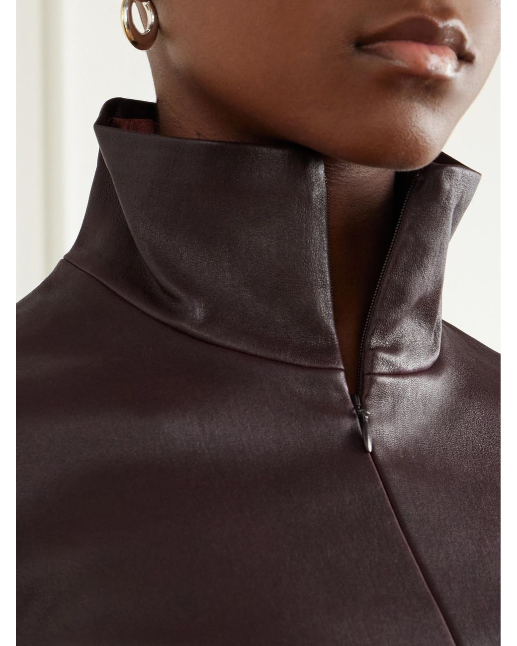 Stouls Purple Selene Leather Top