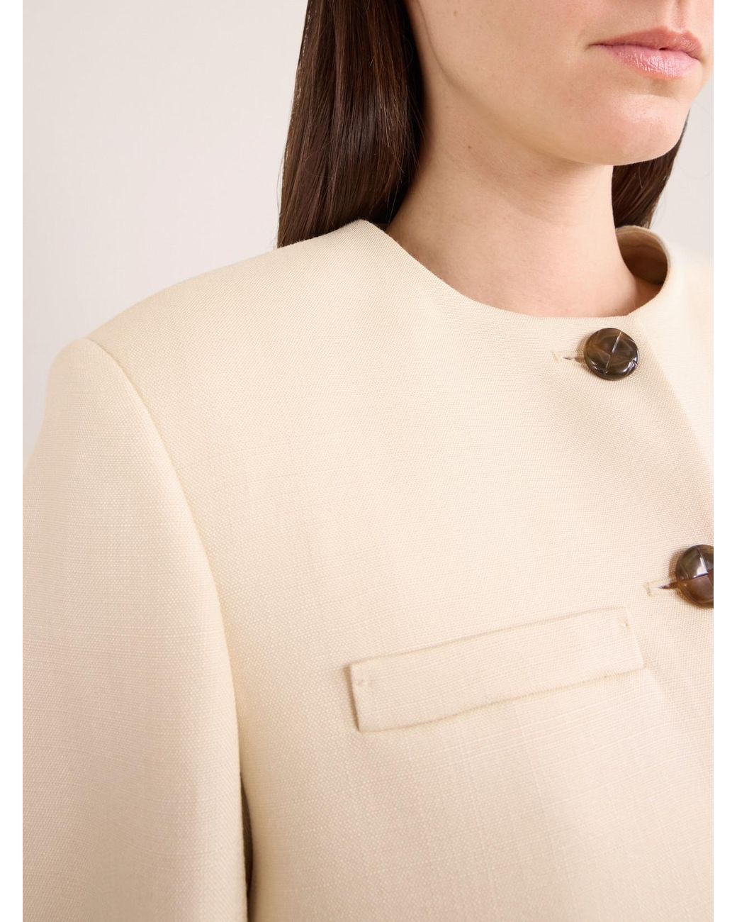 Blazé Milano Natural Danae Woven Jacket
