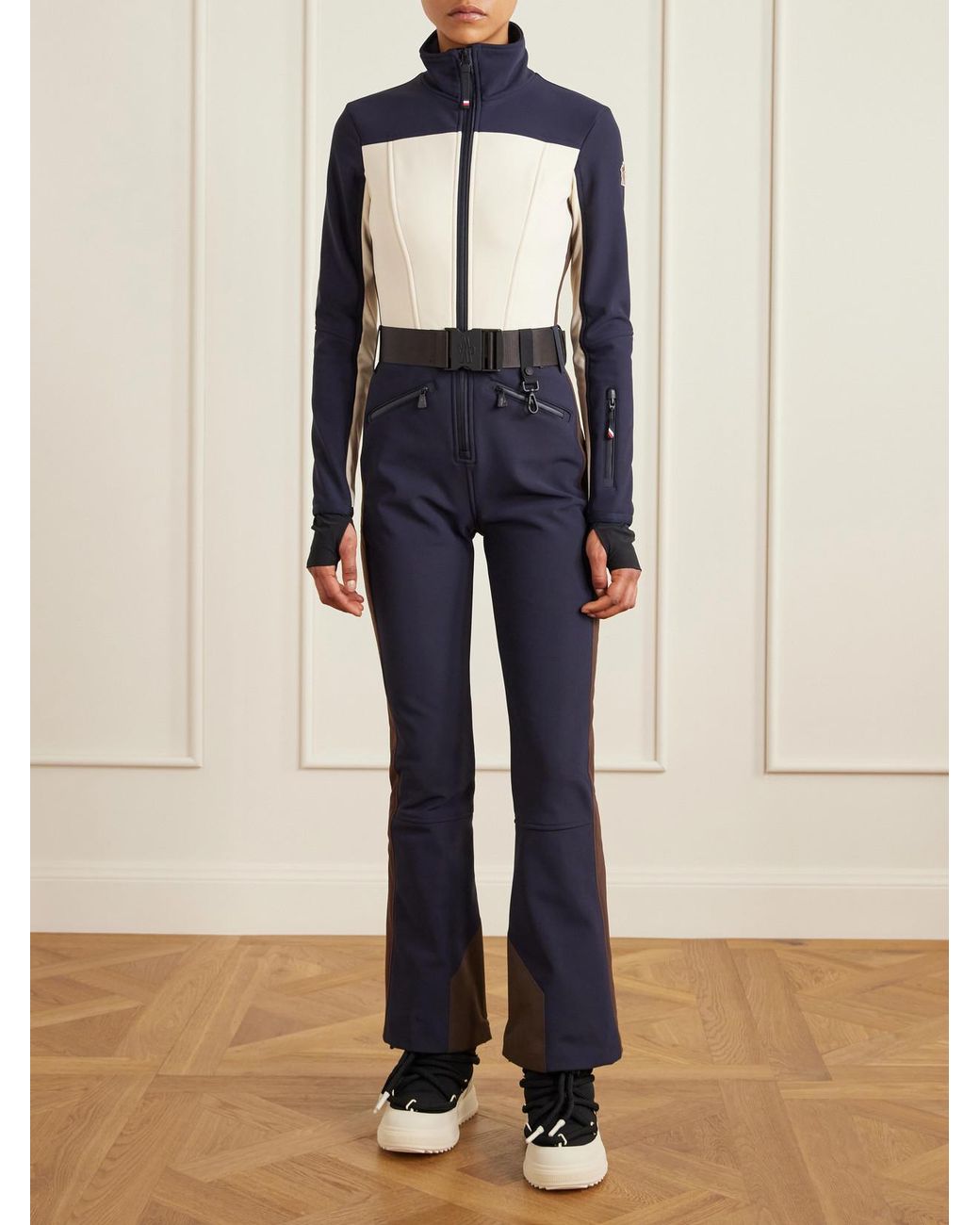 Moncler Blue Belted Ski Suit