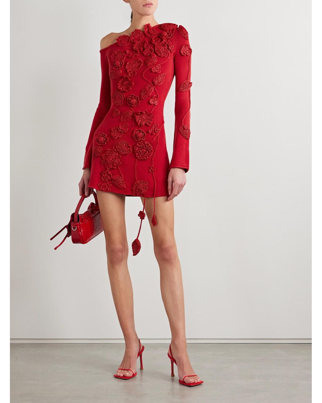 open lace back dress Merlot Kaela Knit Dress