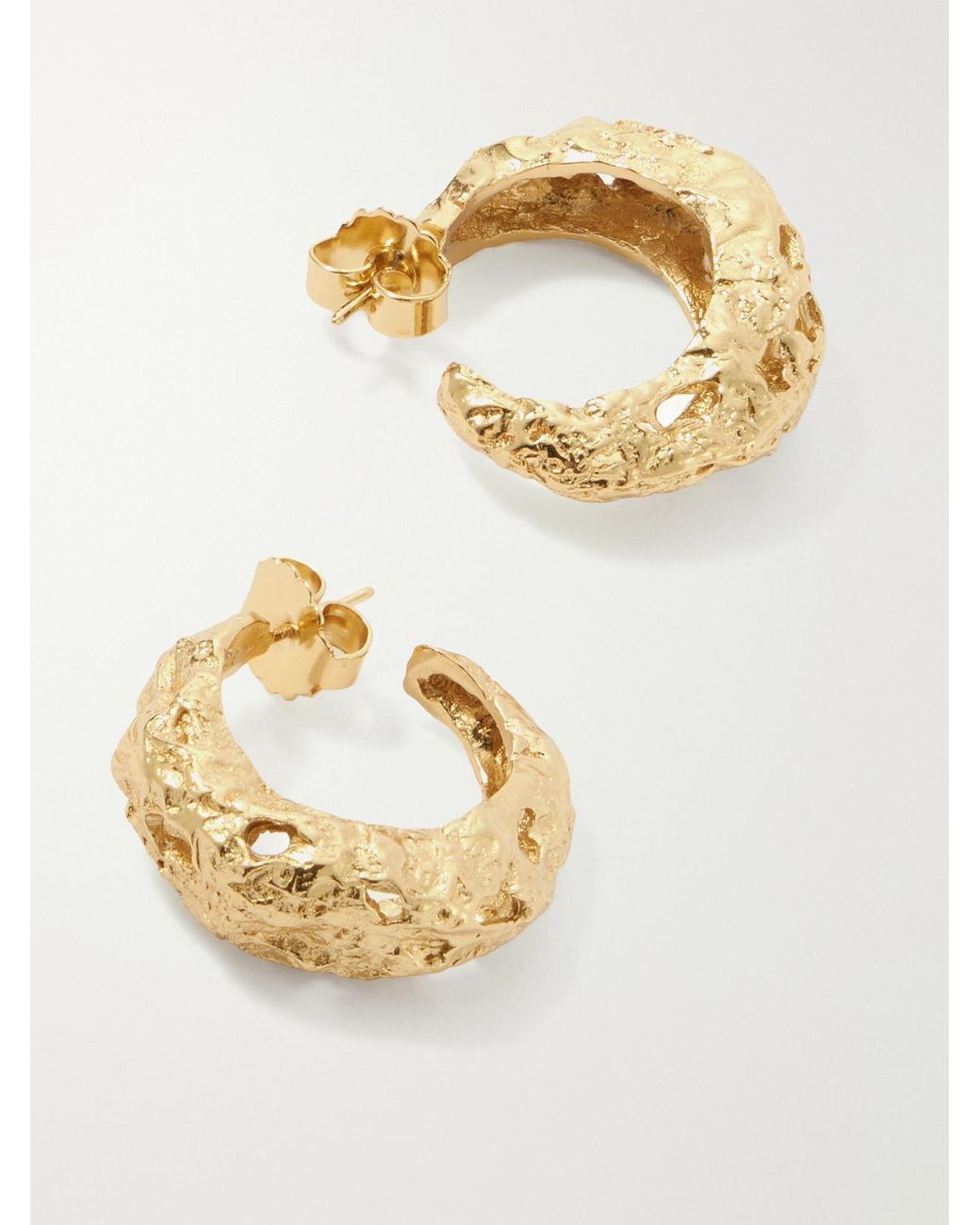 Paola Sighinolfi Metallic Galia 18-Karat-Plated Pewter Earrings