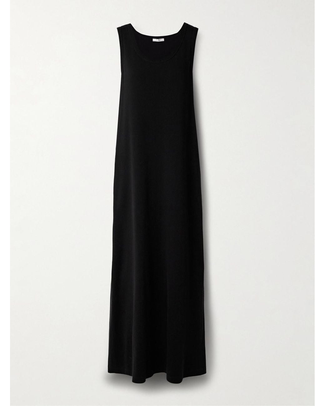 The Row Tetzi Cotton Maxi Dress in Black | Lyst
