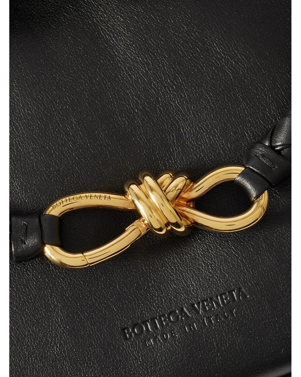 Bottega Veneta Black Ciao Ciao Medium Intrecciato Leather Tote