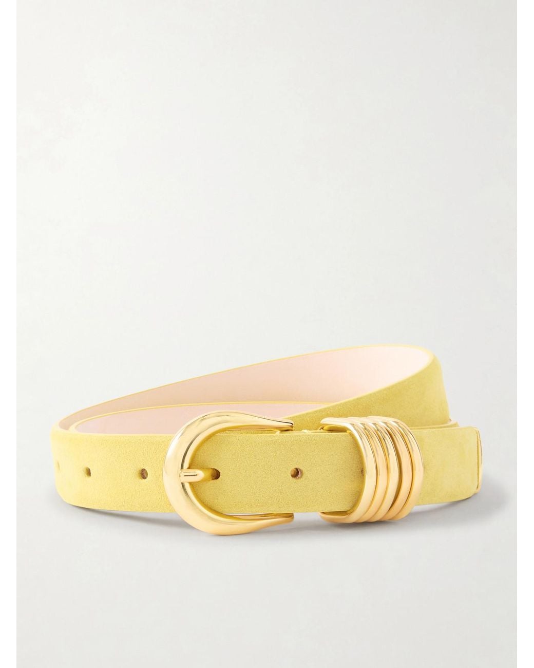 DEHANCHE Metallic 2.5 Cm Hollyhock Suede Belt