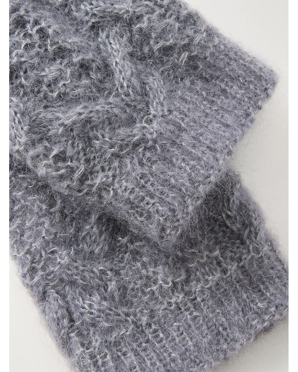 PAULINE DUJANCOURT Gray Lotta Mohair-Blend Gloves