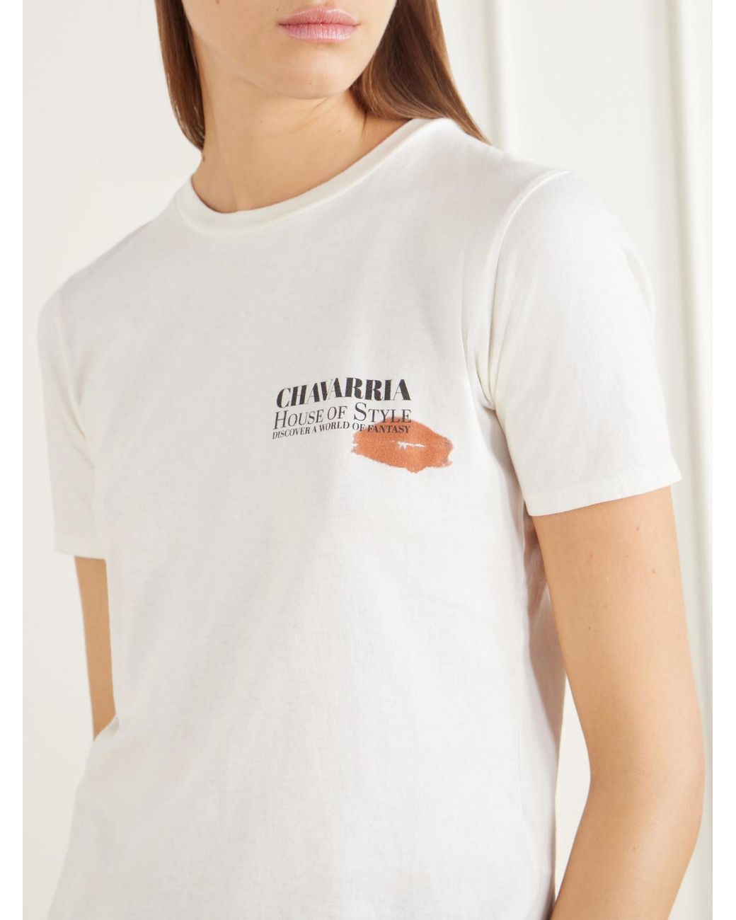 Willy Chavarria White Total Transformation Printed Cotton-Jersey T-Shirt