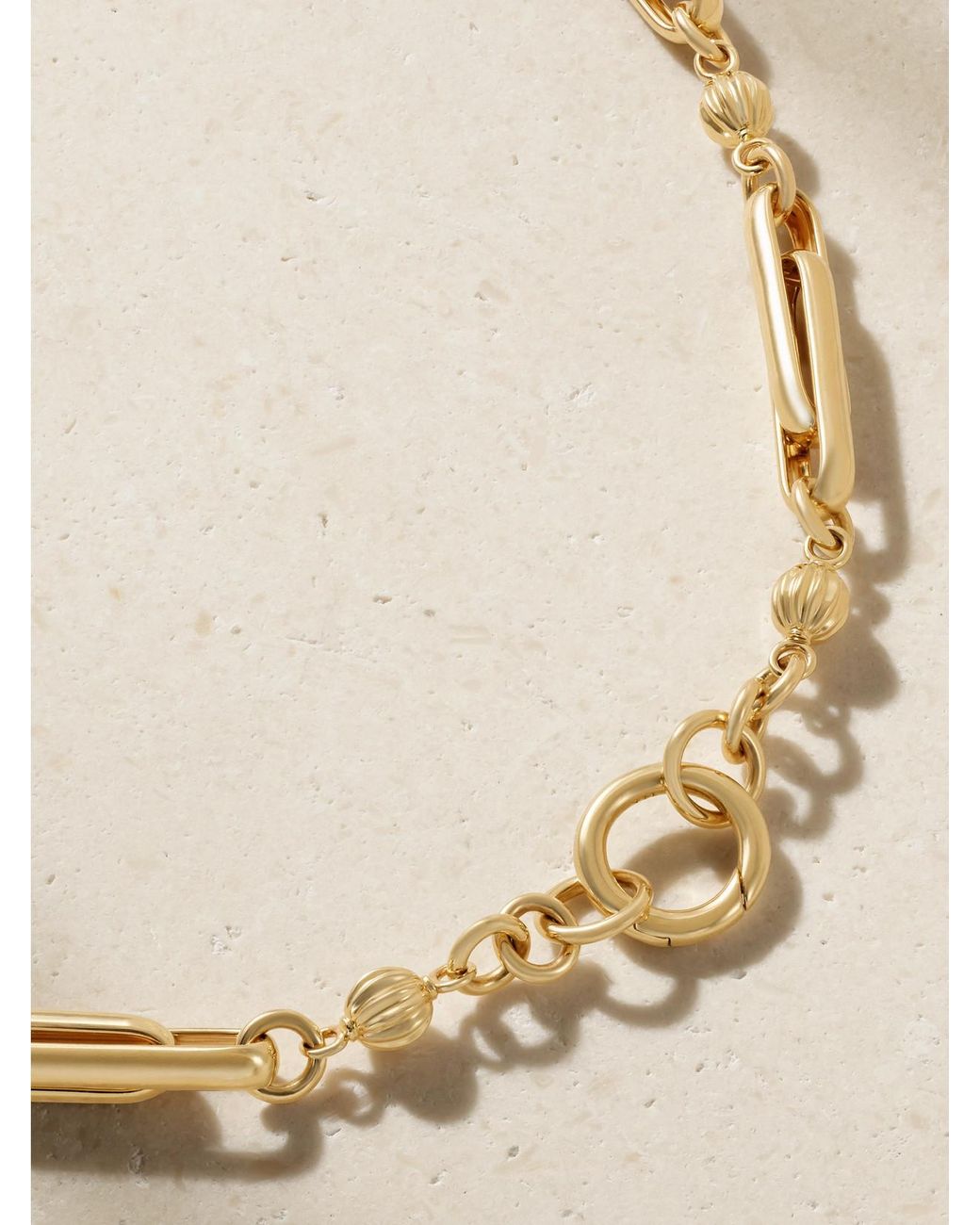 Lucy Delius Natural Stirrup 14-Karat Necklace