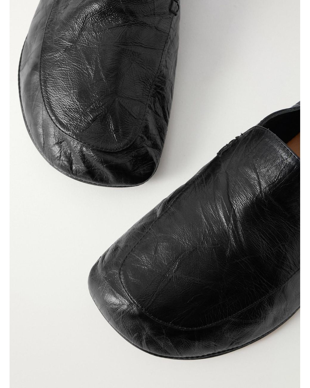 Calvin Klein Black Vela Leather Loafers