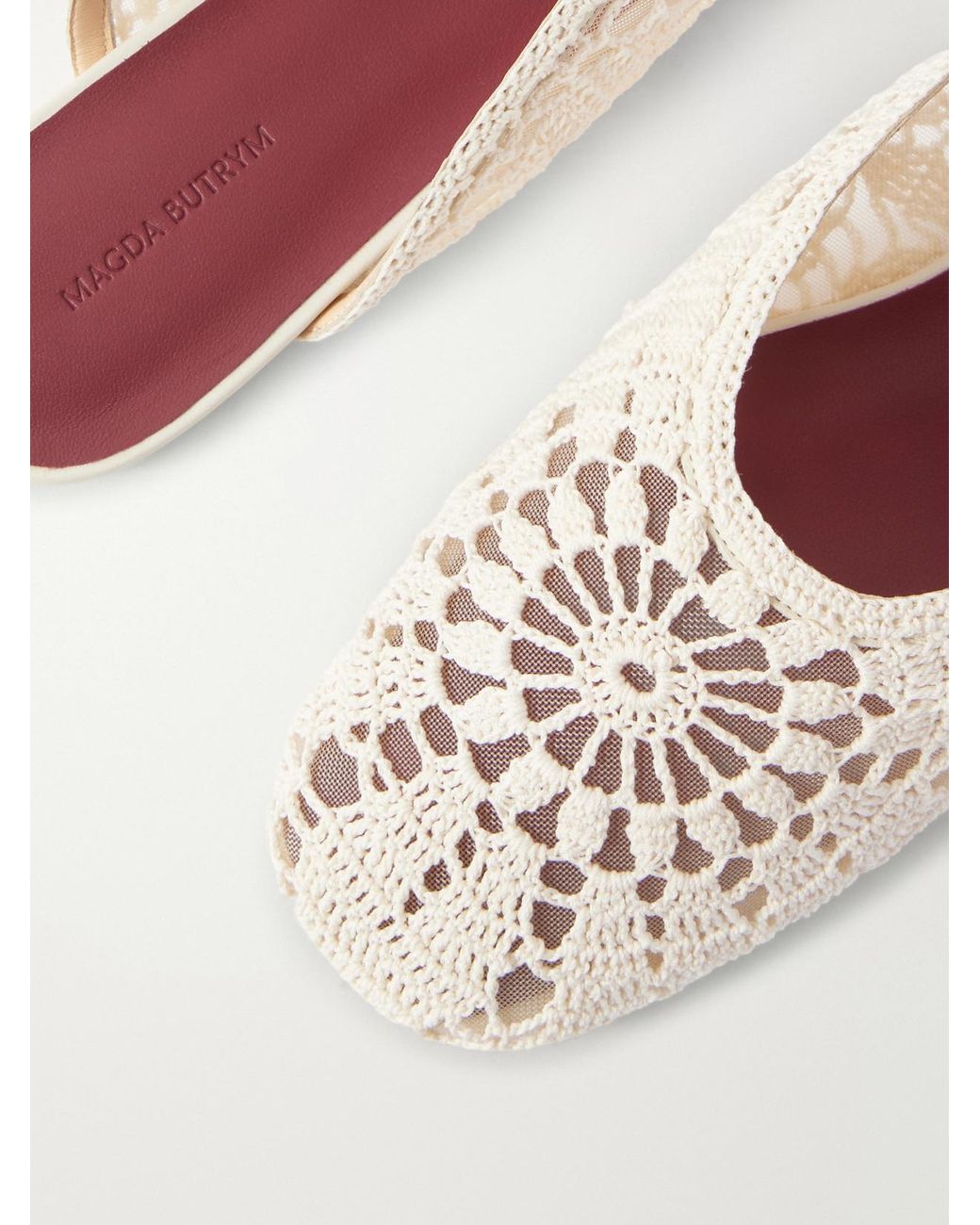 Magda Butrym Natural Crochet Mules