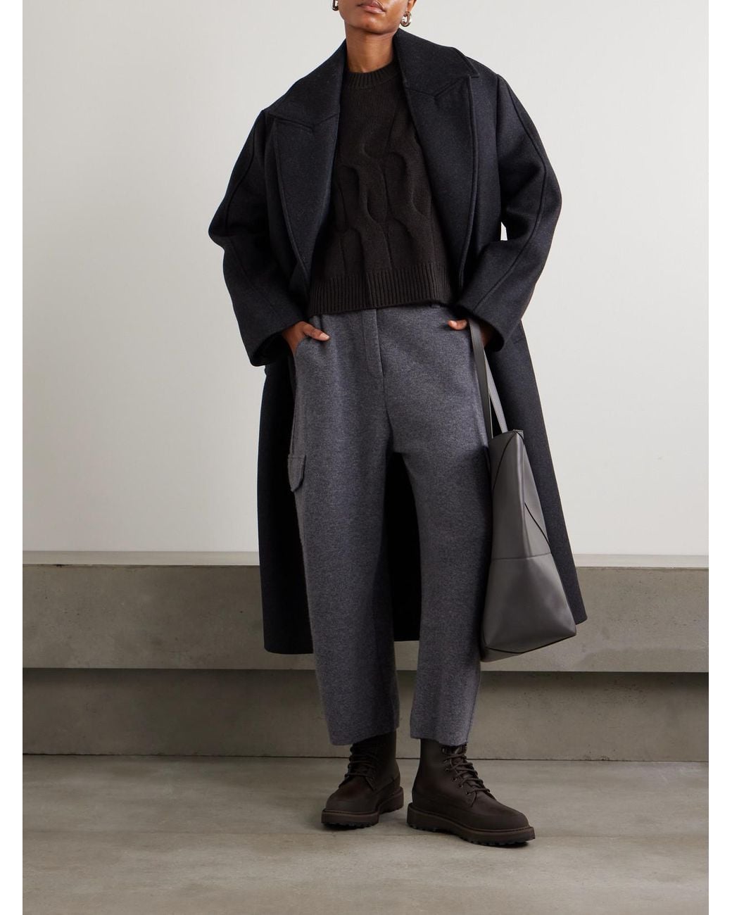 Lisa Yang Black Sammie Cable-Knit Cashmere Sweater