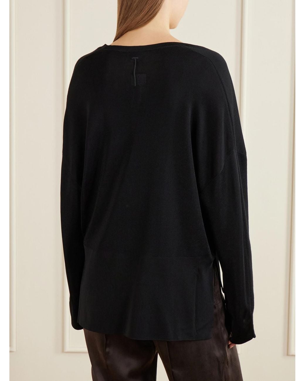 Tom Ford Black Cropped Wool Sweater