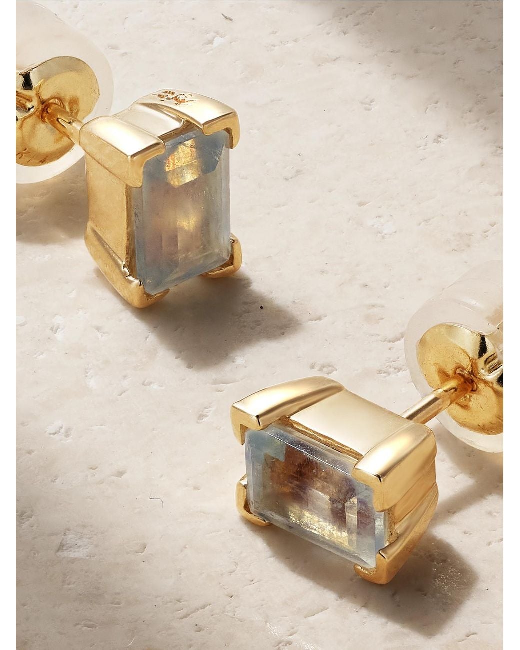 Melissa Joy Manning Natural 14-Karat Recycled Aquamarine Earrings