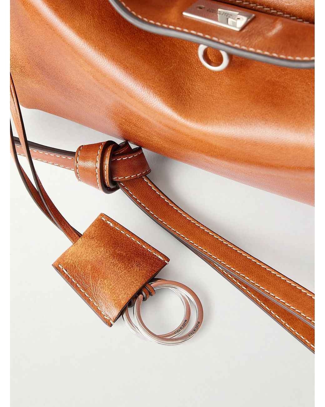 Balenciaga Brown Rodeo Small Leather Shoulder Bag