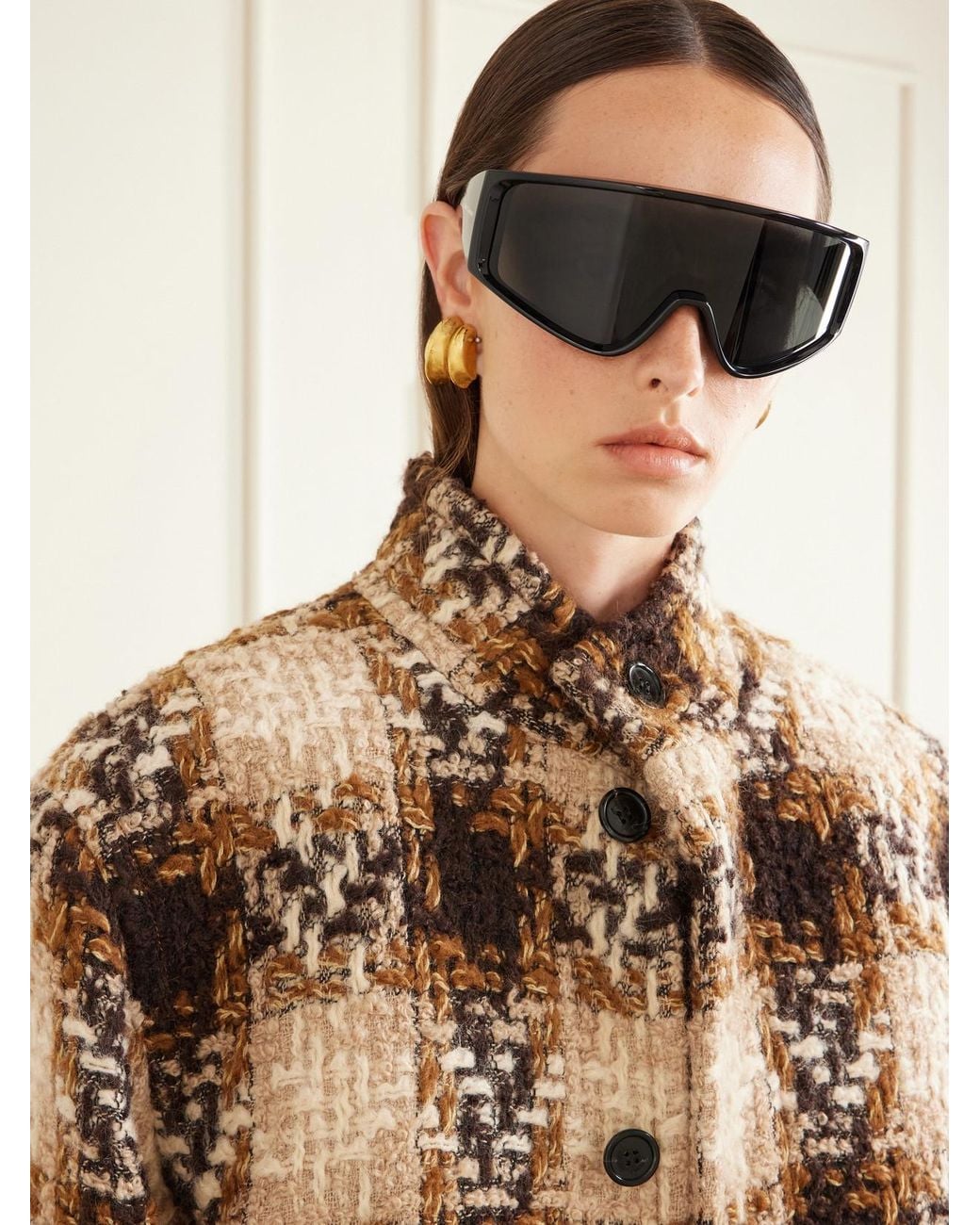 Saint Laurent Gray Sl 969 D-Frame Injected Sunglasses