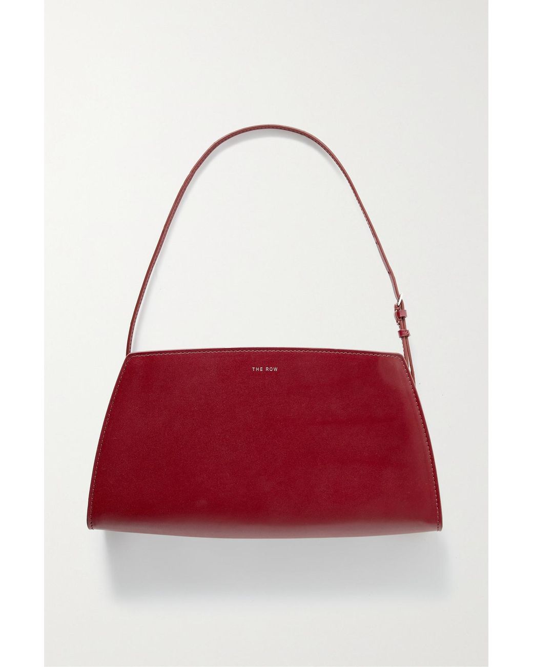 The Row Dalia Glossed-leather Shoulder Bag in Red | Lyst