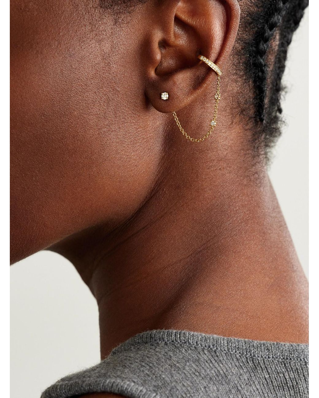 Anita Ko Natural 18-Karat Diamond Ear Cuff