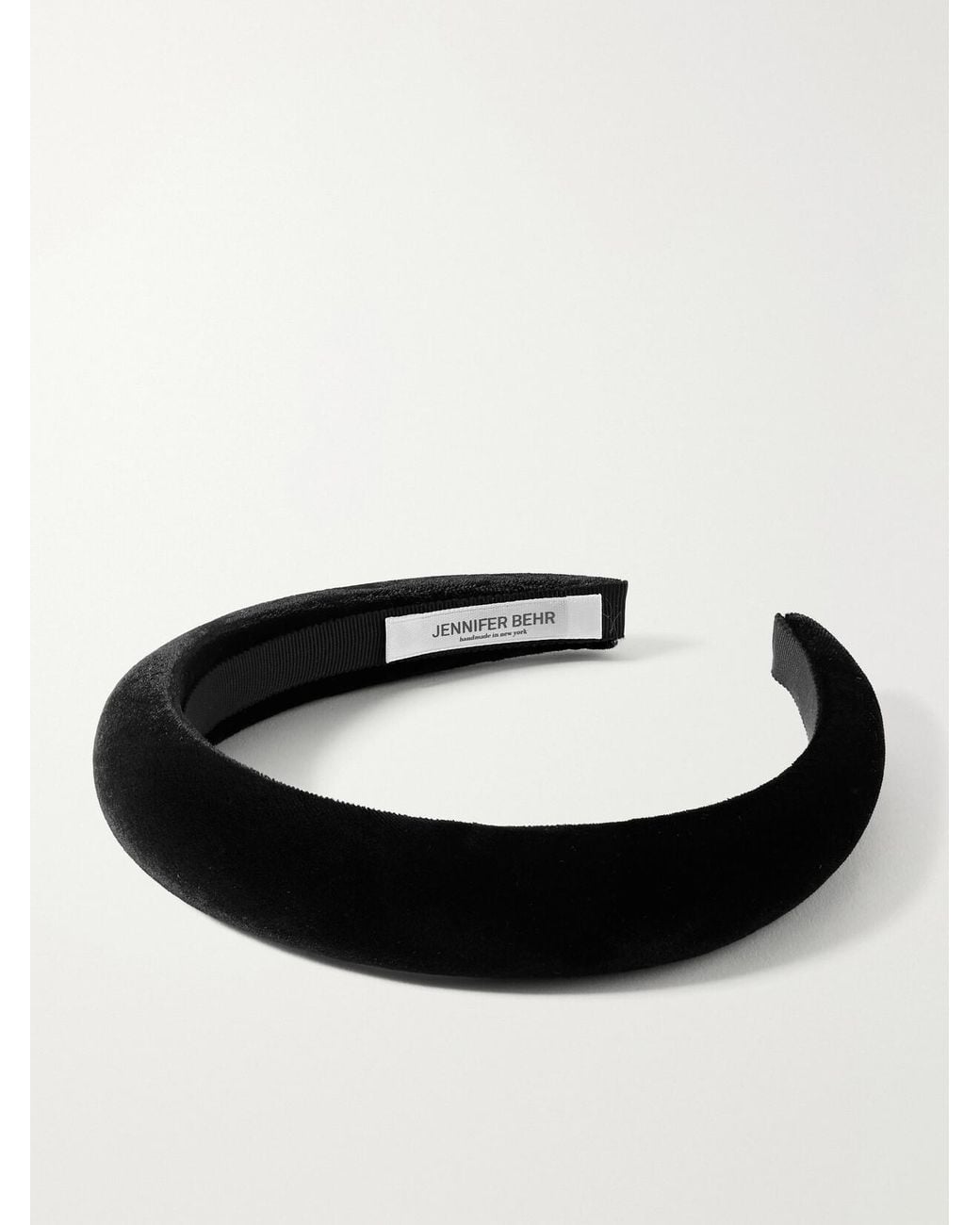 Jennifer Behr Black Tori Velvet Headband