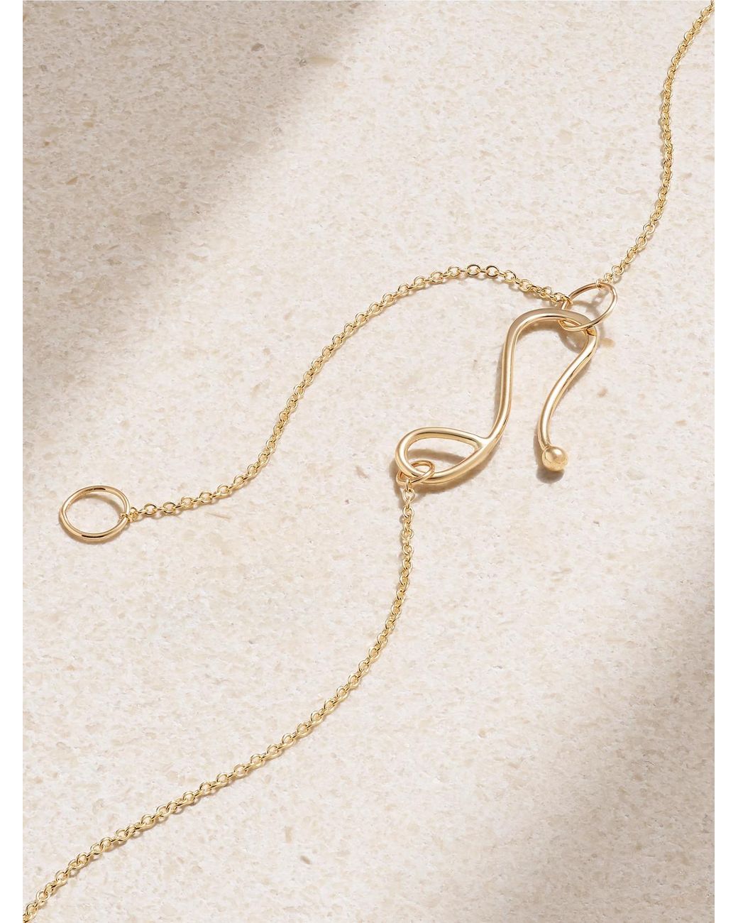 Melissa Joy Manning Natural X Marks The Spot 14-Karat Recycled Necklace