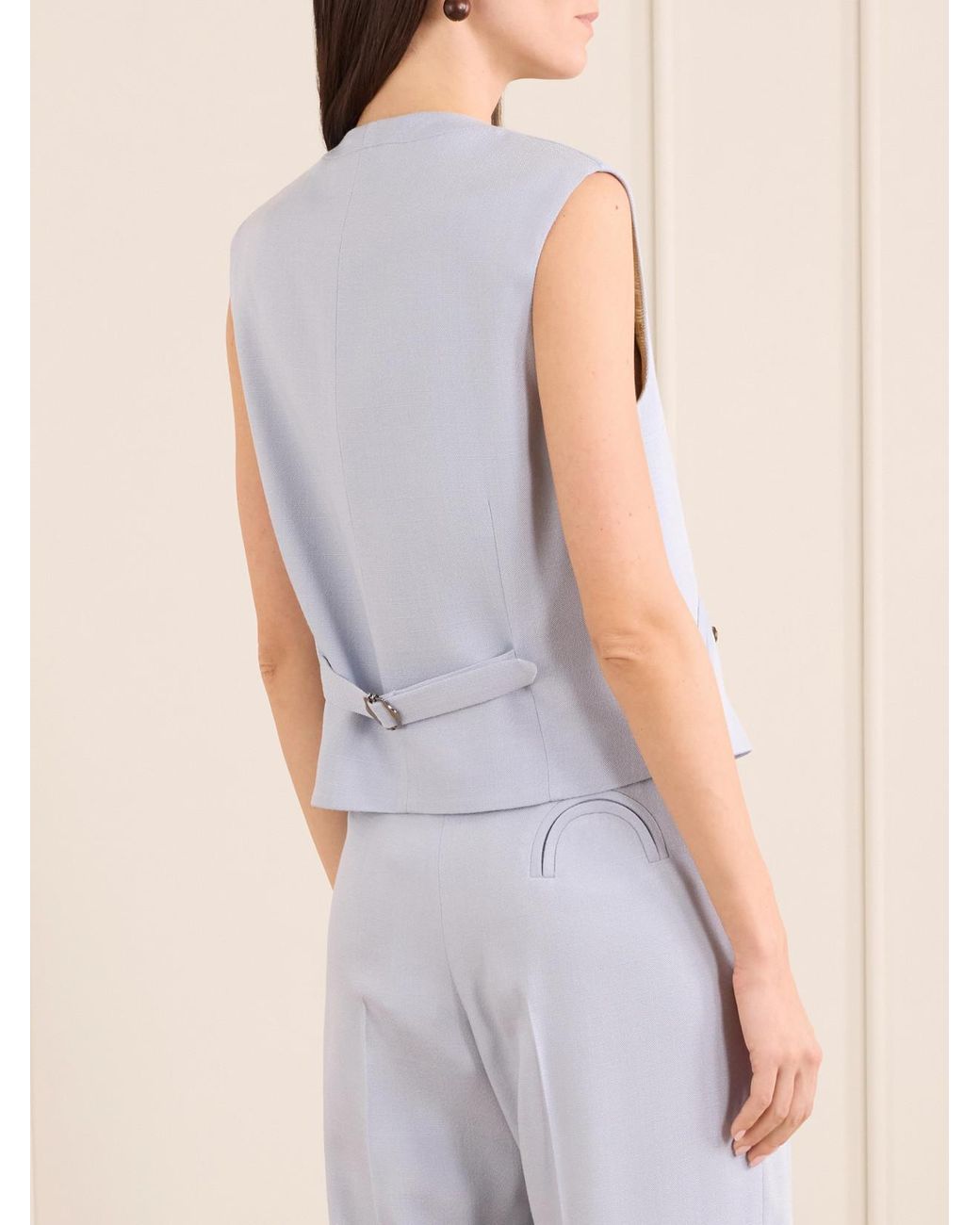 Blazé Milano White Feral Canvas Vest
