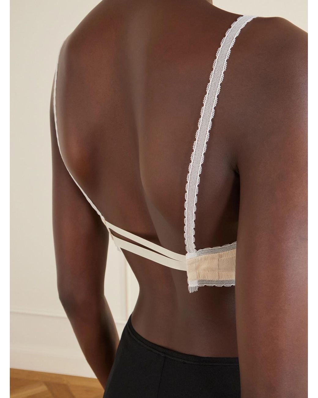 Colleen Allen Natural Tulle Bralette