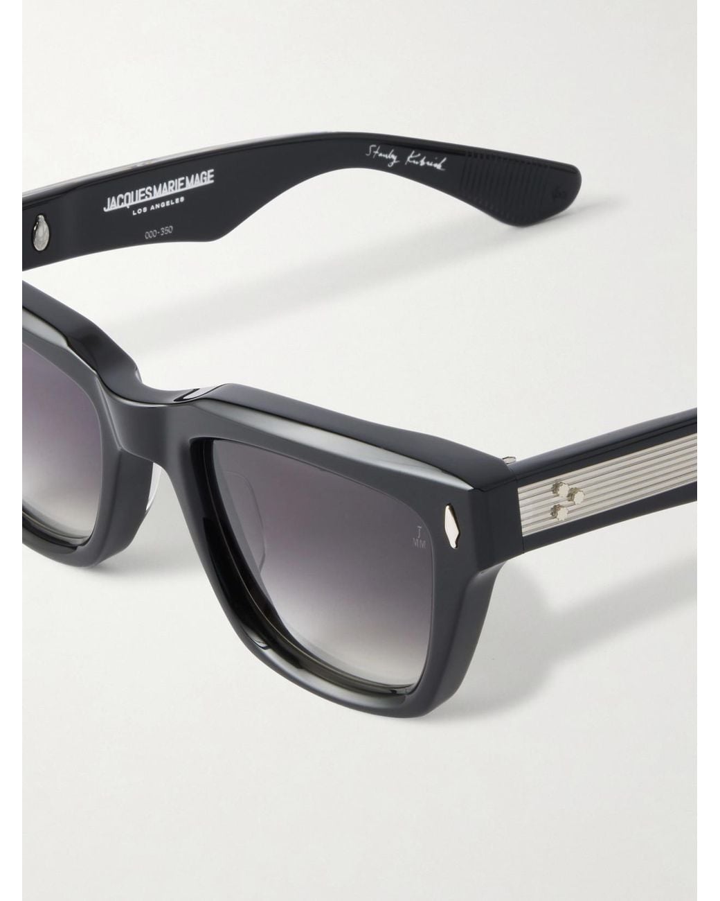 Jacques Marie Mage Black The Shining Torrance Square-Frame Acetate Sunglasses