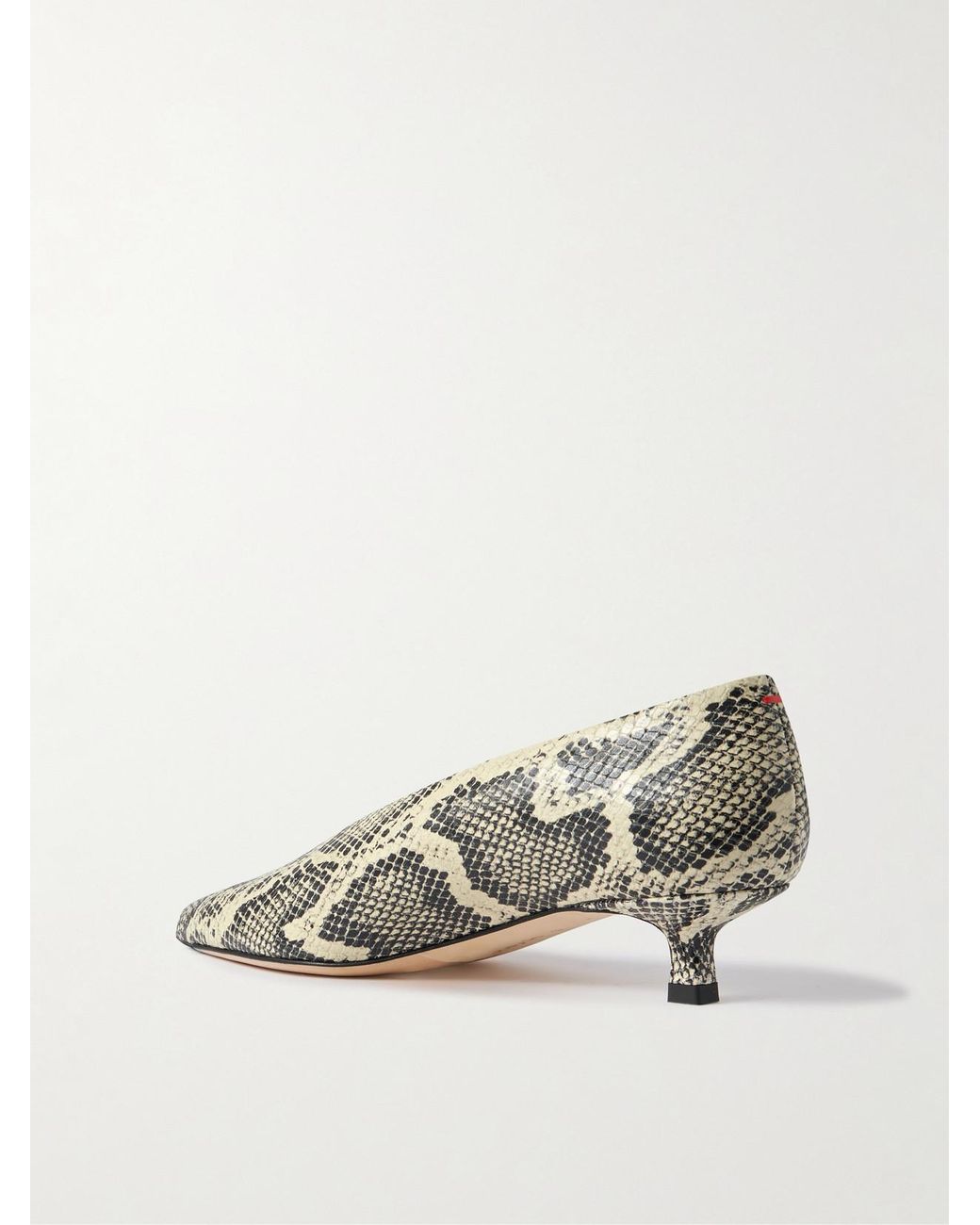 Aeyde Multicolor Leather Snake Print Clara Pumps 35