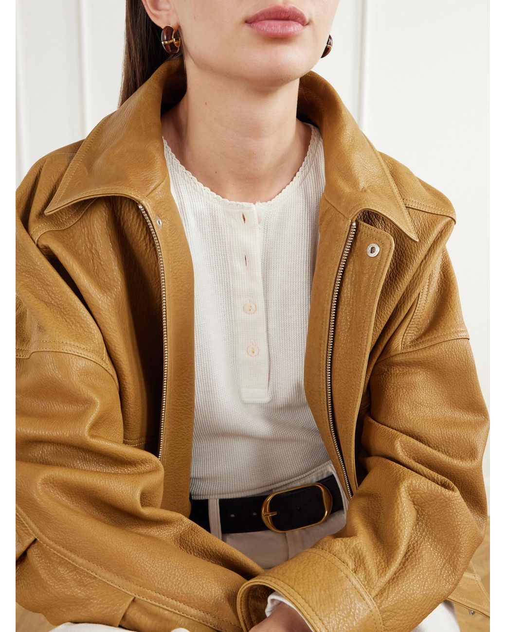 RRL Natural Waffle-Knit Cotton-Blend Henley