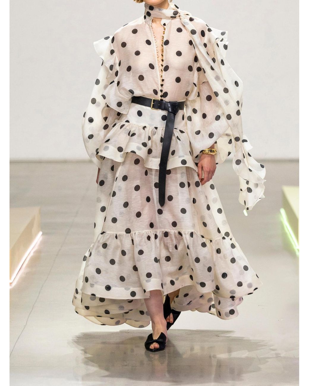 【Zimmermann】Crush polka-dot linen and silk maxi skirt Zimmermann Crush polka-dot linen and silk maxi skirt Zimmermann