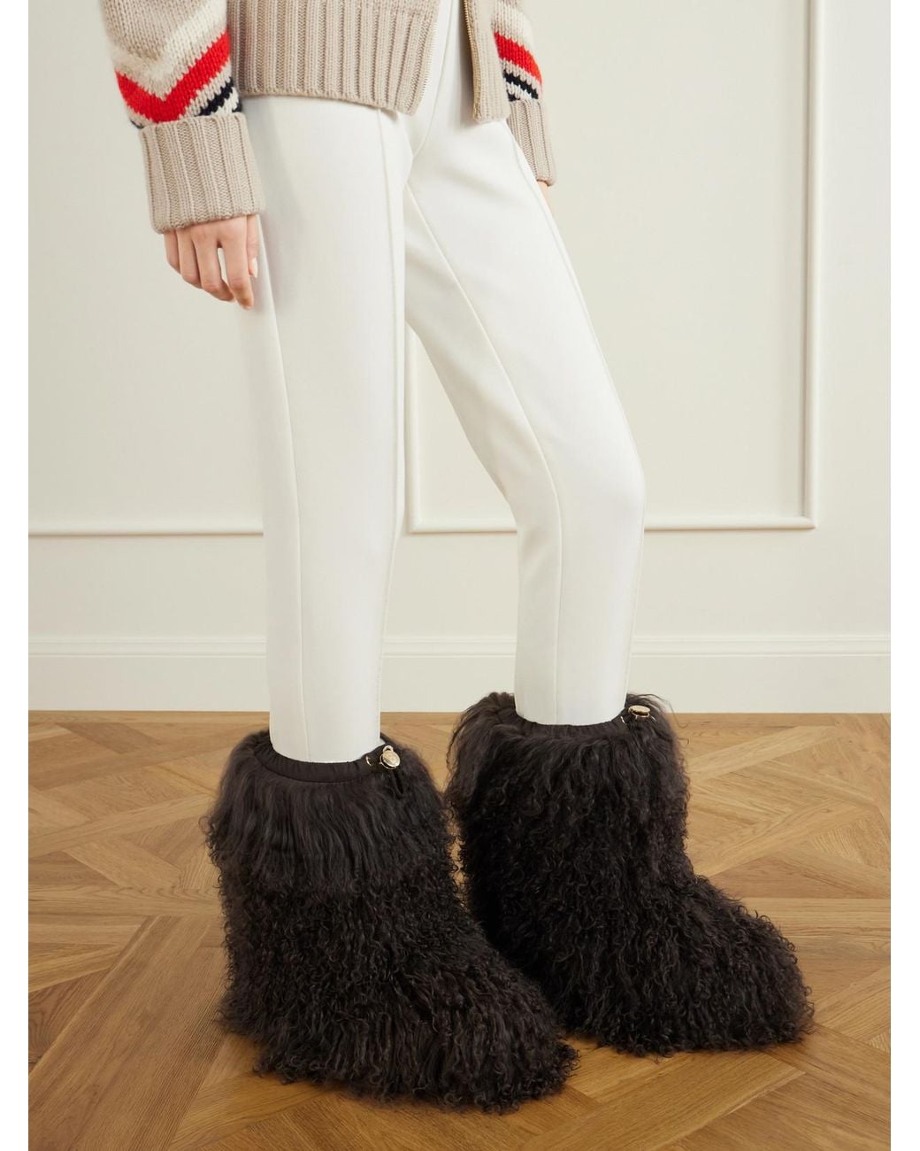 Bogner Black Les Arcs 10 Shearling Ankle Boots
