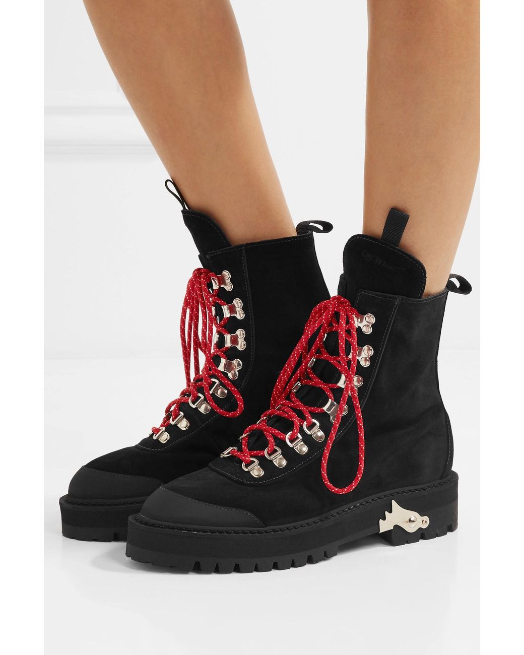 Off-White c/o Virgil Abloh Hiking Mountain Boots in Black | Lyst