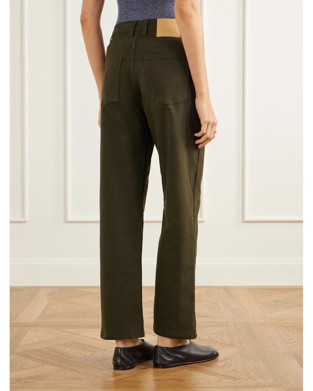 B Sides Green Plein Mid-Rise Straight-Leg Jeans