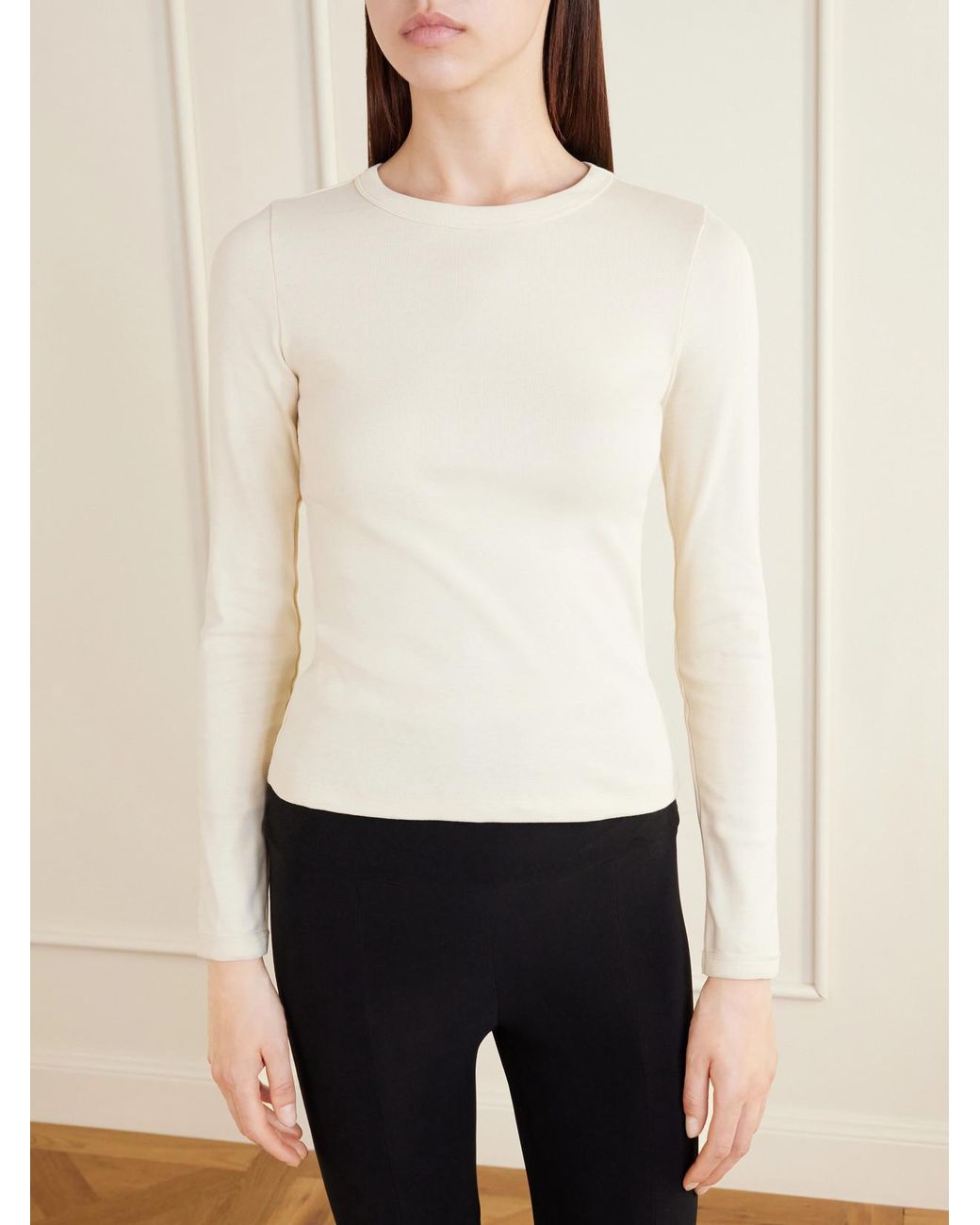Flore Flore White Max Organic Cotton-Jersey T-Shirt