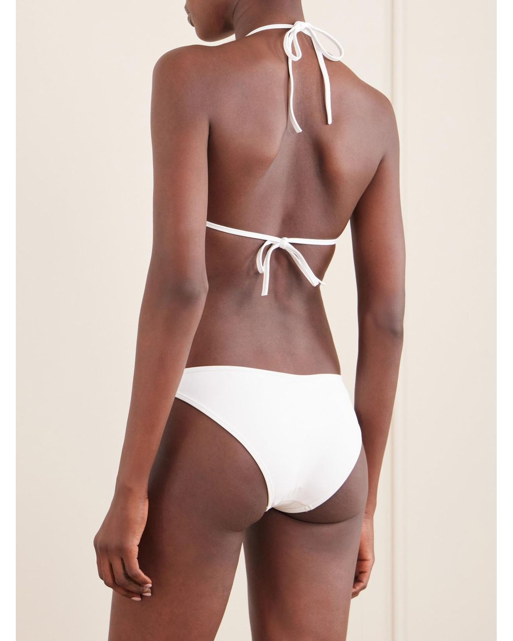 Gucci White Logo-Embellished Bikini