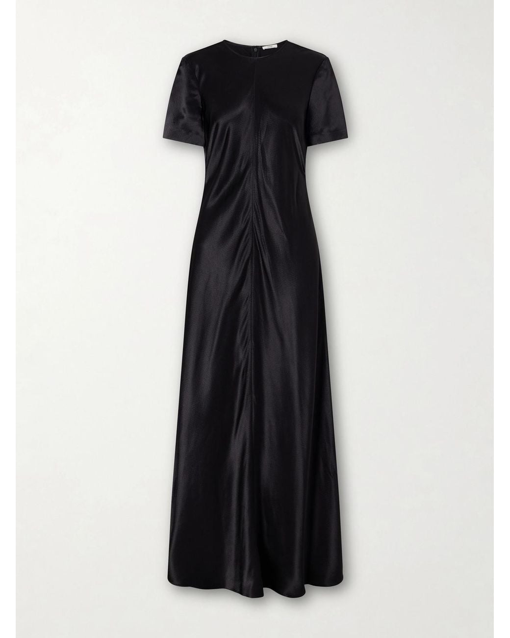 FFORME Black Akriti Satin-Crepe Maxi Dress
