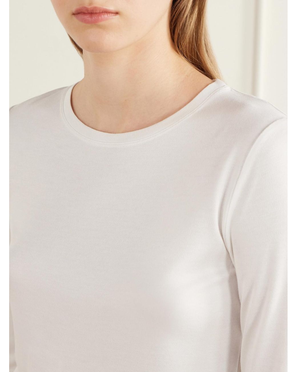 The Park White Dina Pyratex Circulose Jersey T-Shirt