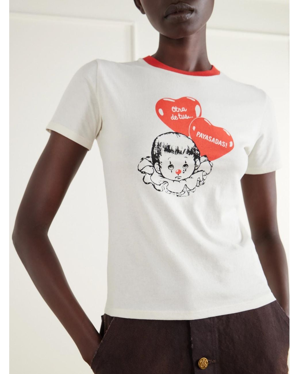Willy Chavarria White Payasadas! Printed Cotton-Jersey T-Shirt