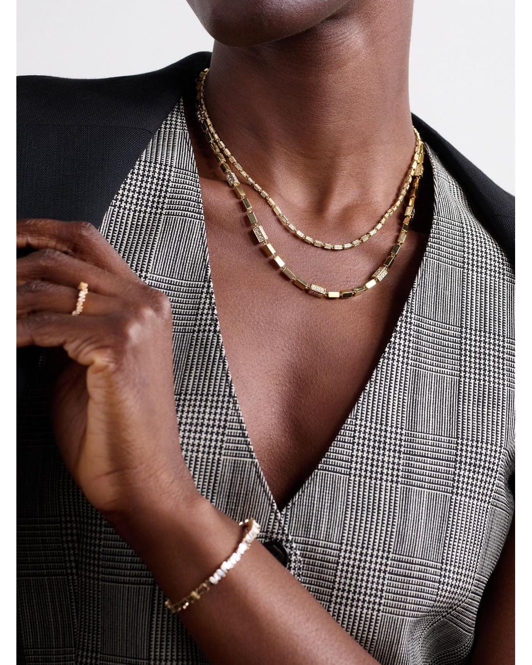 Suzanne Kalan Natural 18-Karat Diamond Necklace