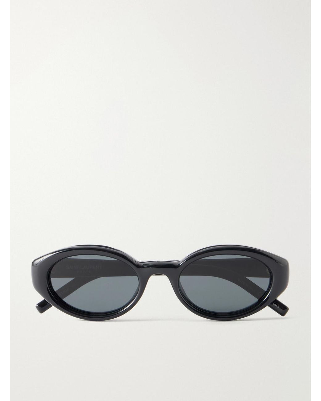 Saint Laurent Gray Sl 567 Plump Cat-Eye Injected Sunglasses