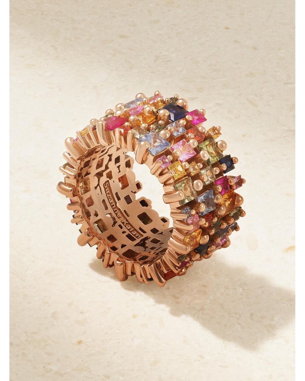 Suzanne Kalan Metallic 18-Karat Rose Sapphire Ring