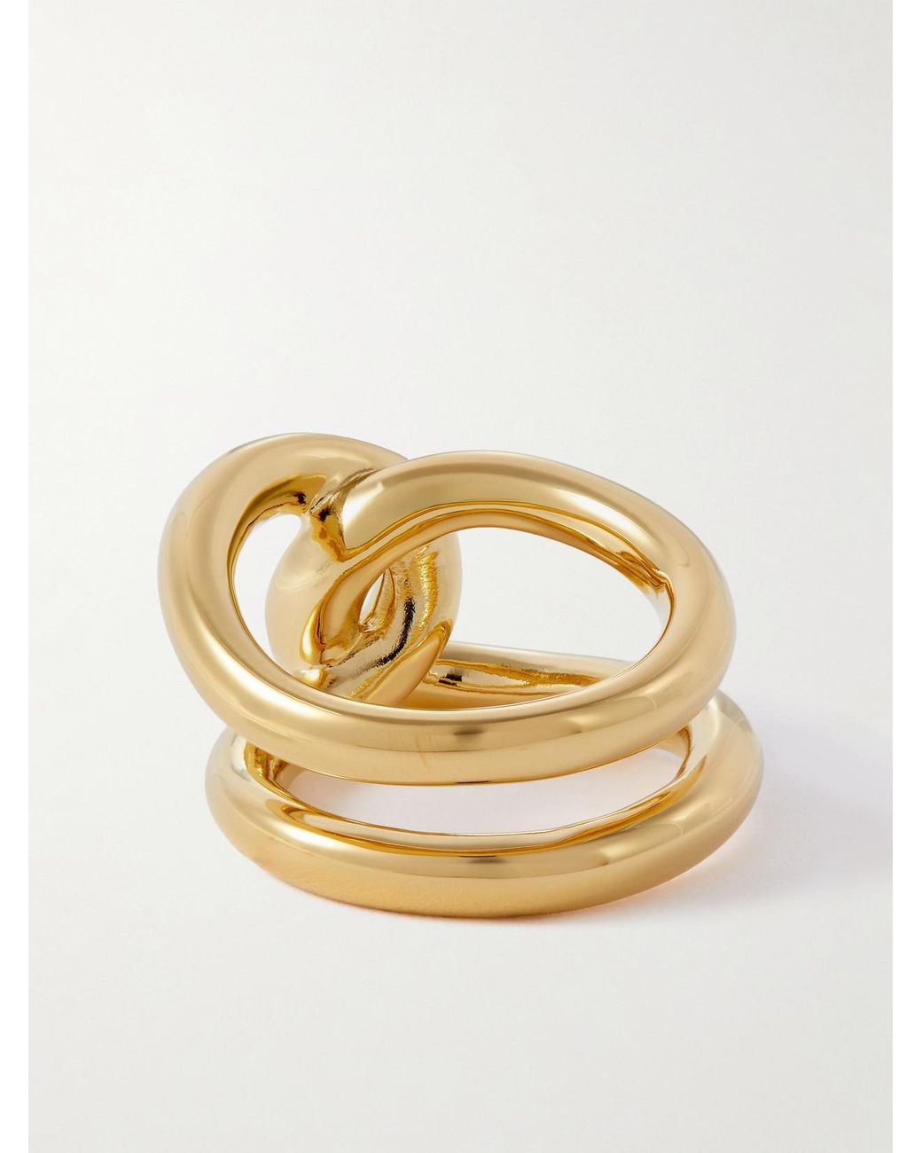LIE STUDIO Metallic The Agnes-Plated Ring