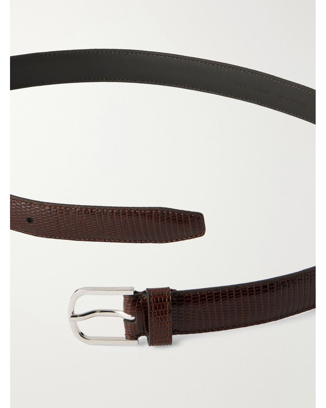 Totême Brown Lizard-Effect Belt
