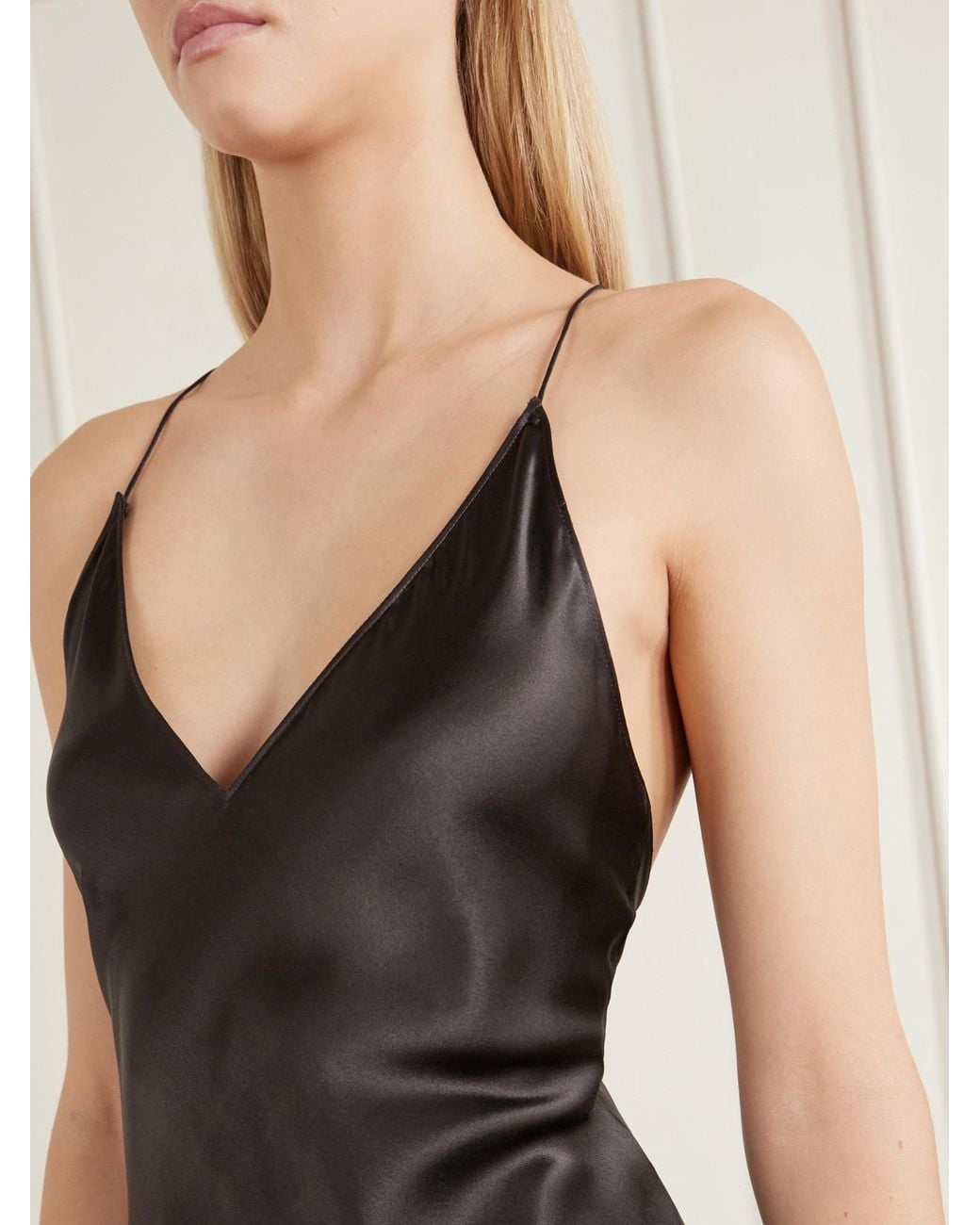 Nili Lotan White Ira Silk-Charmeuse Gown